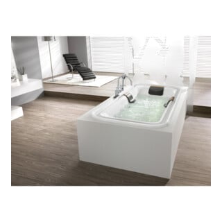 Hoesch Badewanne Ergo+ 207,5 x 107,5 cm verchromt weiß
