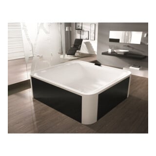 Hoesch Freisteh-Badewanne Ergo+ 207,5 x 195 cm weiß verchromt