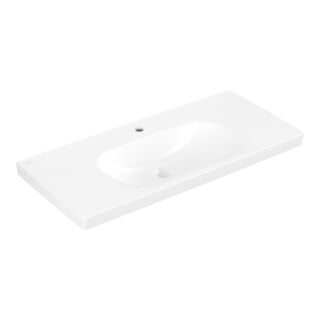 Villeroy & Boch Waschtisch Skyla 100 x 46 cm weiß CeramicPlus f. 3-Loch Armatur ohne Überlauf