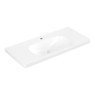 Villeroy & Boch Waschtisch Skyla 100 x 46 cm Weiß Alpin f 3-L-Arm o. ÜL