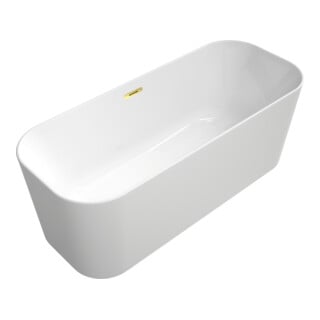 Villeroy & Boch Freistehwanne Finion weiß Push-to-Open-Ventil Überlauf 170 x 70 cm