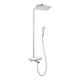 hansgrohe Showerpipe Raindance E 360 Wannenthermostat 1jet weiß/chrom