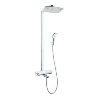 hansgrohe Showerpipe Raindance E 360 Wannenthermostat 1jet weiß/chrom