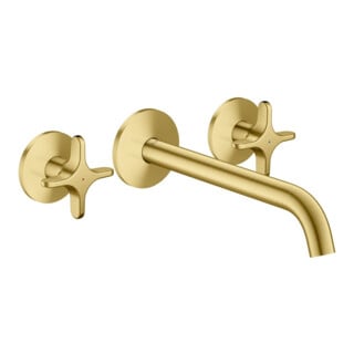 hansgrohe 3-Loch-Wannen-Armatur Axor One UP 220mm brush. br