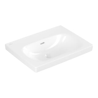 Villeroy & Boch Waschtisch Skyla 60 x 46cm Weiß Alpin ohne Hahnlöcher mit Überlauf