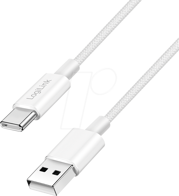 LOGILINK CU0319 - Sync- & Ladekabel, USB-A -> USB-C, 0,15 m, weiß