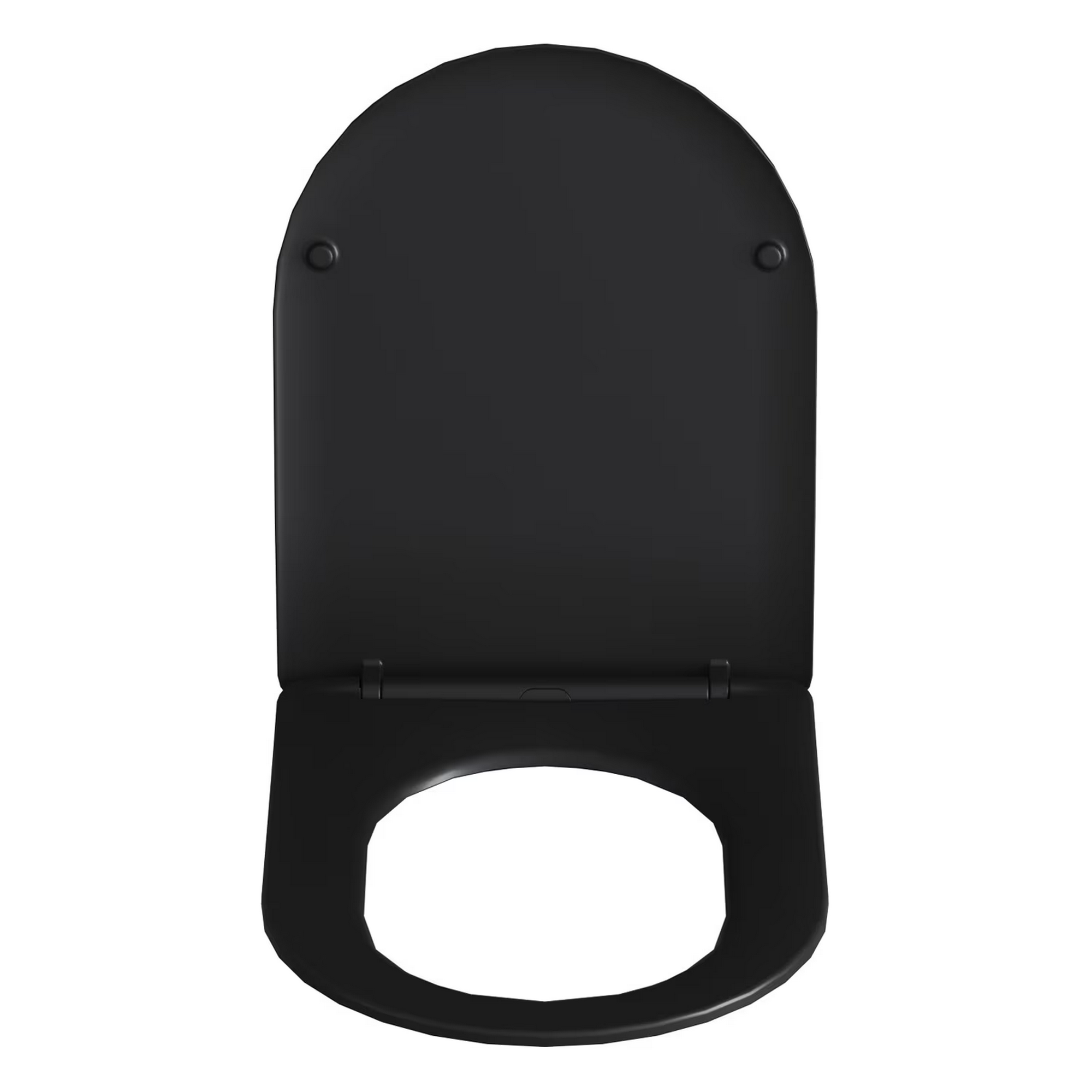 WC-Sitz 'Noctis' mit Absenkautomatik schwarz Duroplast
