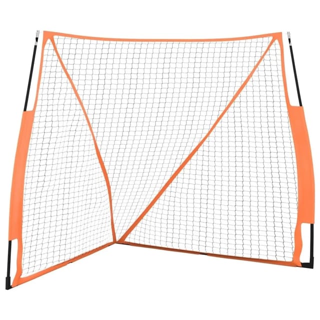 Baseball-netz Tragbar Orange Schwarz 183x182x183 Cm Stahl Vidaxl