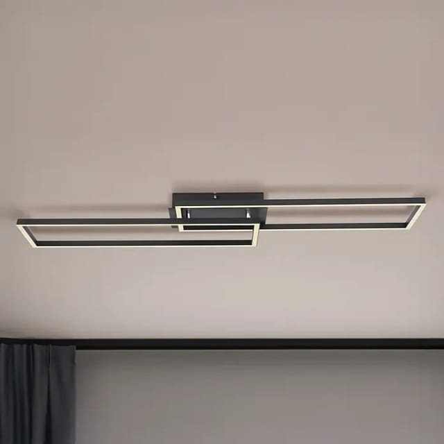 Globo - Led Deckenleuchte 36 Watt 3 Lichtstufen Über Wandschalter Cct Schwarz Opal Weiß