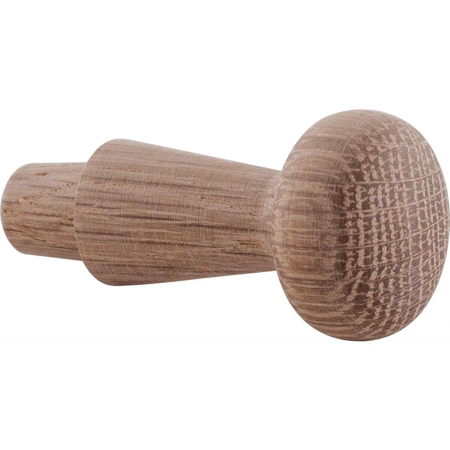 Horus - Alles Im Griff Holz Kleiderhaken Wandhaken Zum Einbohren Ø 10x12mm - Garderobenhaken, Eiche Roh
