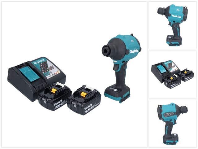 Das 180 Rg Akku Gebläse 18 V Brushless + 2x Akku 6,0 Ah + Ladegerät - Makita