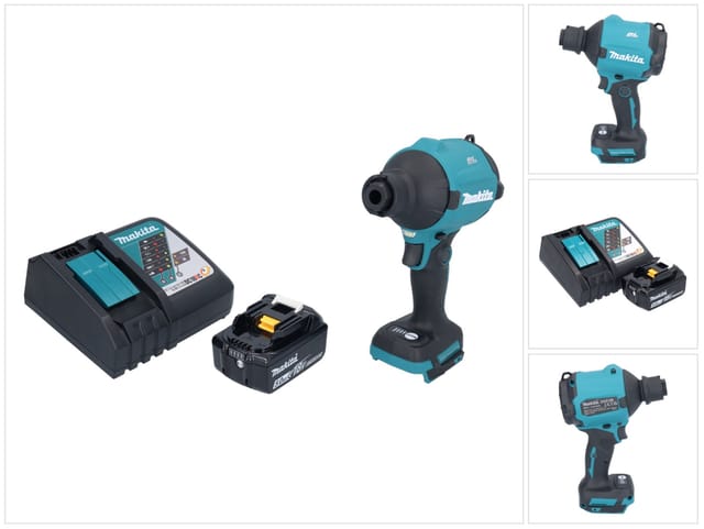Das 180 Rt1 Akku Gebläse 18 V Brushless + 1x Akku 5,0 Ah + Ladegerät - Makita