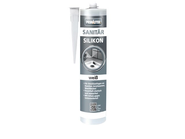 Primaster - Sanitär Silikon Weiß 310 Ml 12 St. Kartonabnahme Silikon