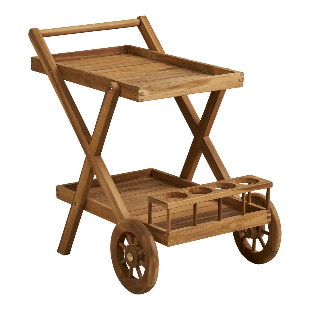 Aila Servierwagen Natur.