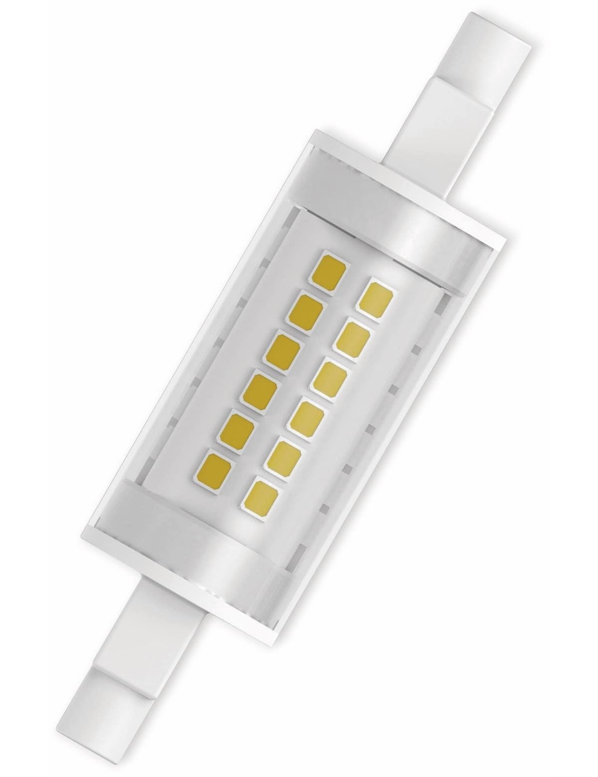 Slim Line R7s Led-röhre, R7s-sockel, 6 W (entspricht 60 W Glühlampe), Warmweiß 2700 K, 1 Stück