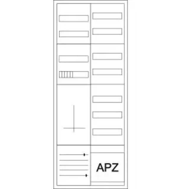Eaton Komplettschrank 1z/1v+apz, 300871