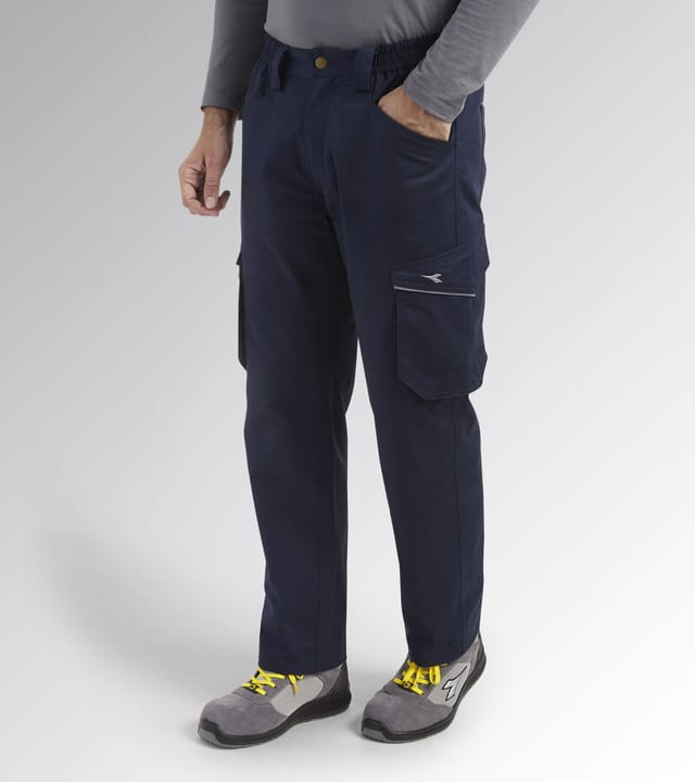 Diadora - Staff Light Cotton Damen-arbeitshose - Xxxl - Blau