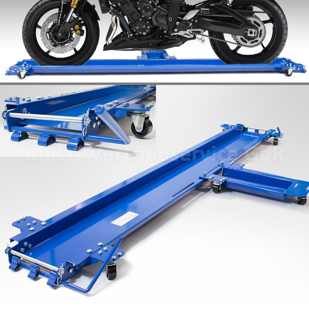 Rangierhilfe Für Motorrad Seitenständer Rangierschiene Rollwagen Rolli
