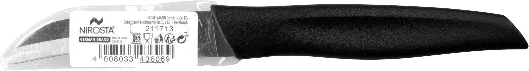 Fackelmann Schälmesser Nirosta 17cm Schwarz Schälmesser Bild 2