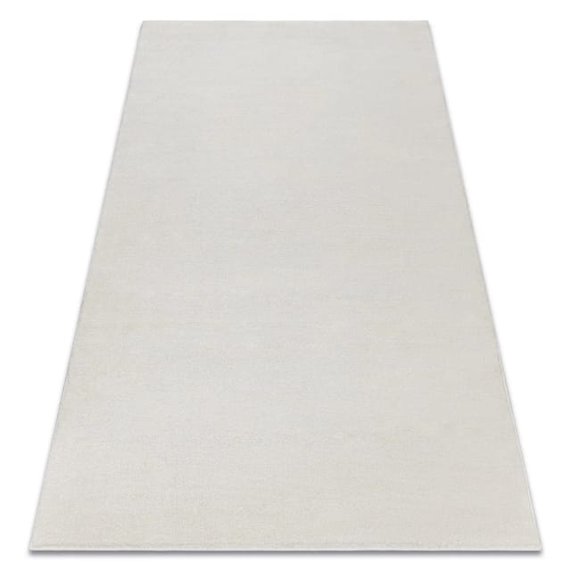 Teppich Softy Glatt, Einfarbig Creme Beige 120x170 Cm