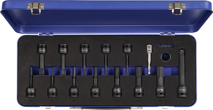 Kraftstecknusssatz 24-tlg.1/2 Zoll Lang,t/i6-kt.promat