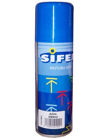 Glänzende Acryl-emaille-sprühfarbe, 200 Ml, Mittelblau - Sifer