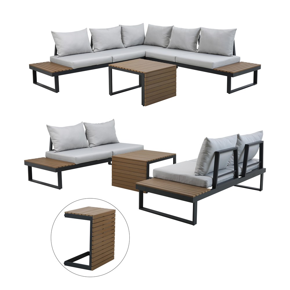 Set Marbella Gartenmöbel Mit Sofa-ecke Und Stolik Shara