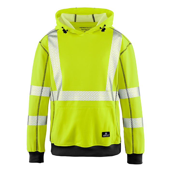4protect Warnschutz-hoodie Portland Leuchtgelb/grau 3446 Größe 6xl