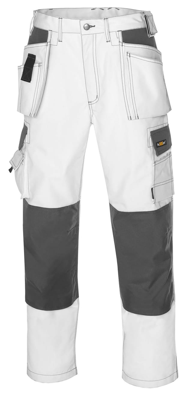 Texxor Arbeitshose Twill Bundhose Panama Canvas 64 Weiß 431464