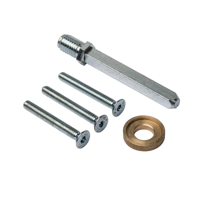 Ms Beschläge - Sicherheitsbeschlag Befestigungsset 8mm Wechsel-vierkant M6 Durchzugsschrauben 69-73mm