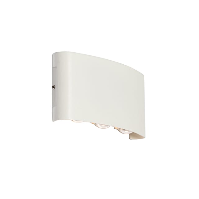 Außenwandleuchte Weiß Inkl. Led 6-flammig Ip54 - Silly