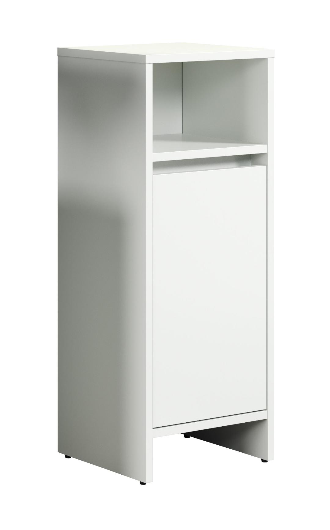 Basix Badschrank Weiß.