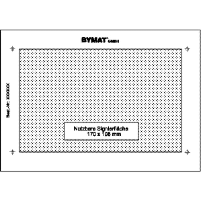 Schweißkraft Langzeitschablone 1/2 Din A4, Nutzfläche 257 X 85 Mm, Kunststoffrahmen, 1231016sb