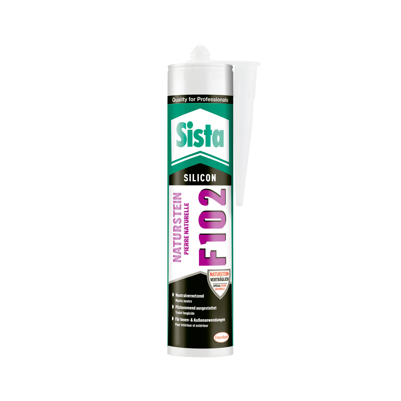 Sista F102 Naturstein Silikon Anthrazit 300ml Sns2a