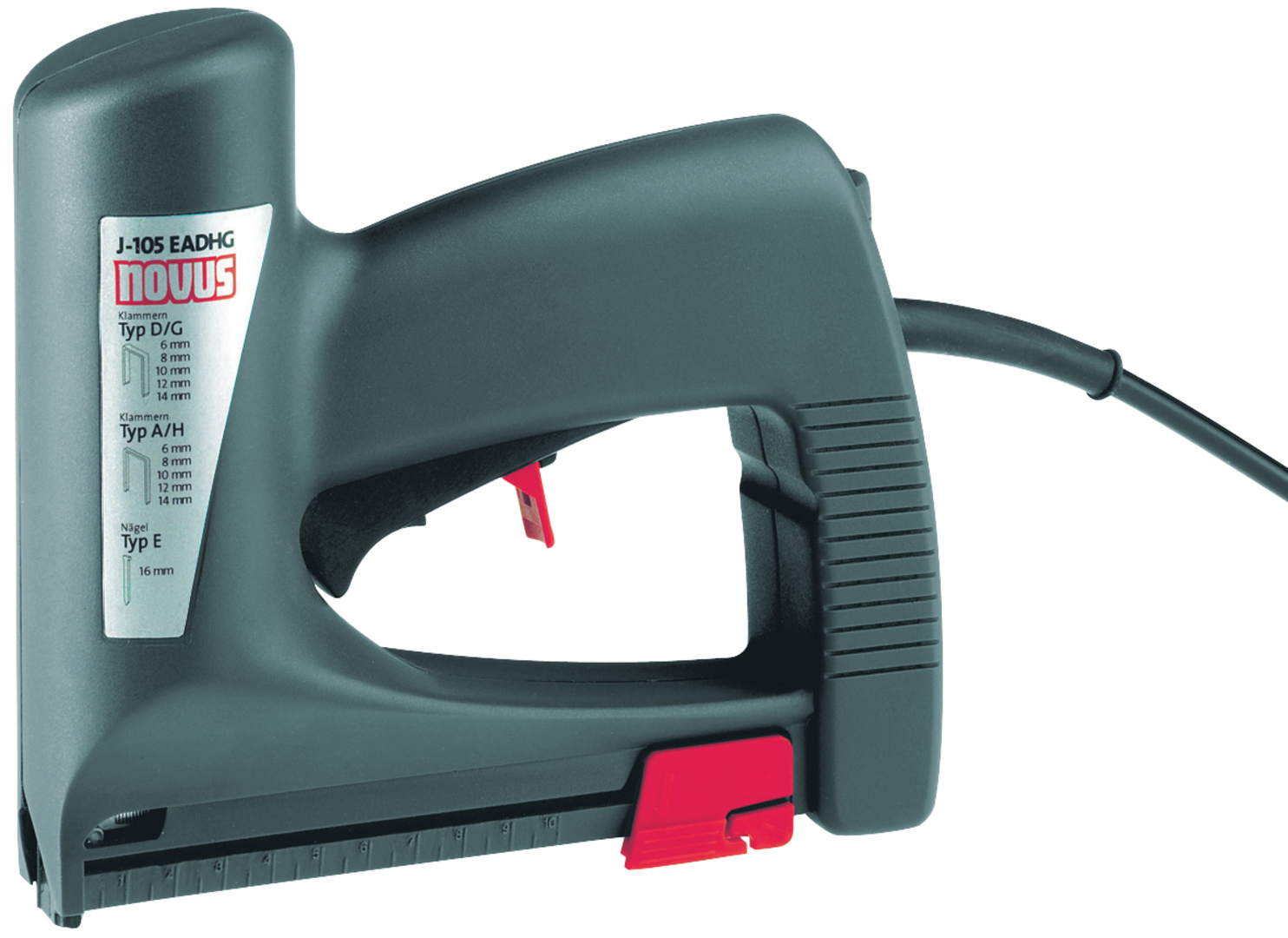 Novus Elektrotacker J-105 Klammern A/h/d/g 6–14 Mm Nägel E 16 Mm