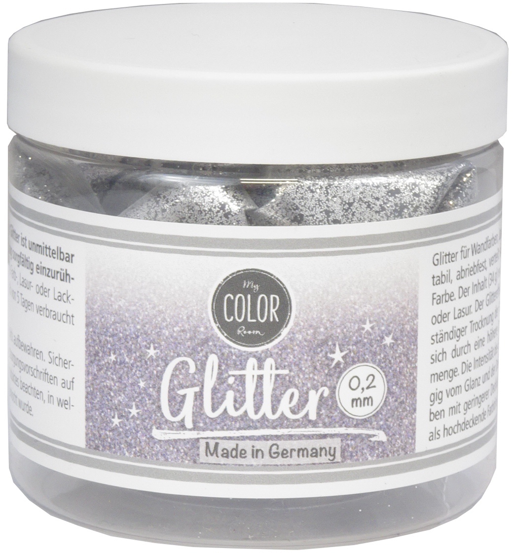 Wilckens Mycolorroom Glitter 0,2mm 34g Silber 19500115 034