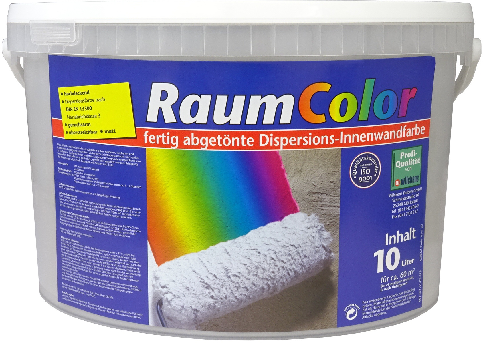 Wilckens Raumcolor Matt 10 Liter Samtgrau 13602600110