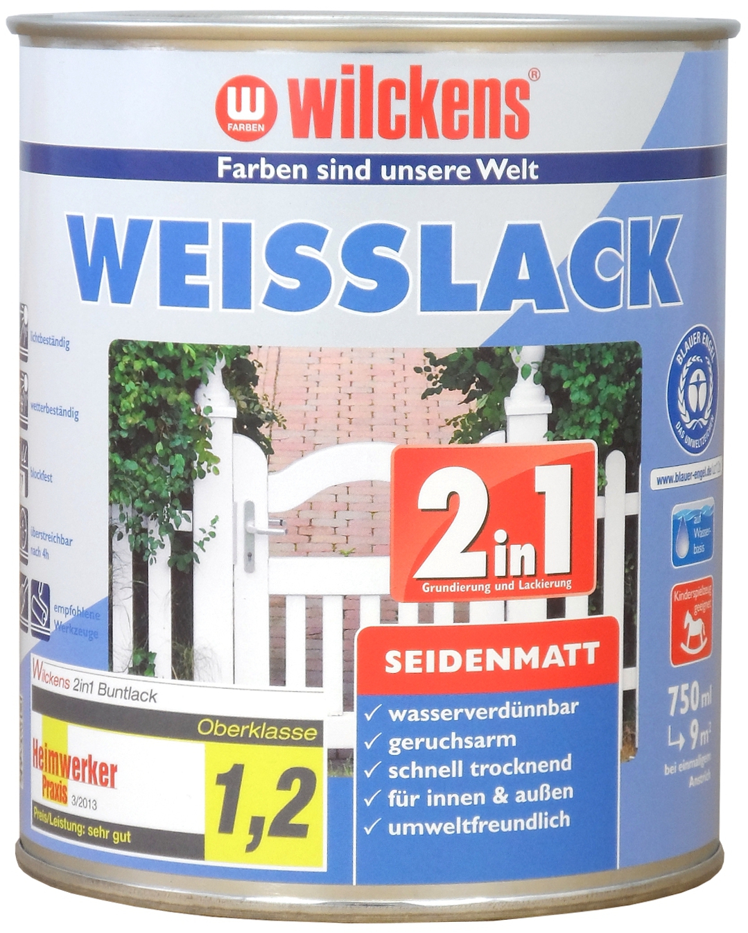 Wilckens Weisslack 2in1 Seidenmatt 0,375l 12491100030