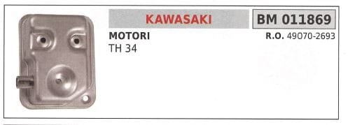 Kawasaki Schalldämpfer Cutter Th 34 011869