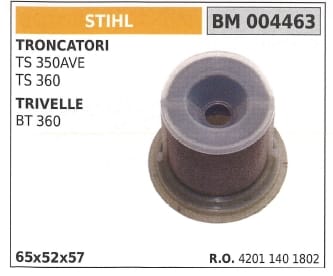 Stihl Luftfilter Für Ts 350ave 360 Schneidgerät Für Bt 360 Bohrer 004463