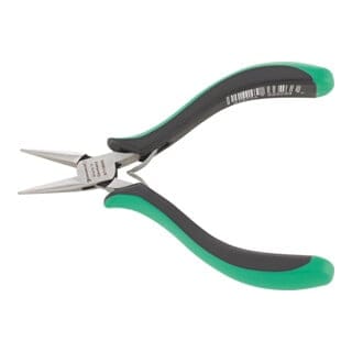 Stahlwille 6711 Elektronik-flachrundzange 130 Mm, Poliert, 2k-griff