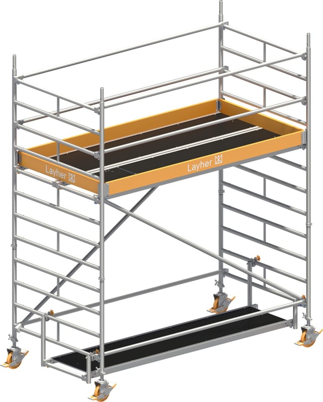 Layher Rollgerüst Uni Breit P2 4,20m Ah