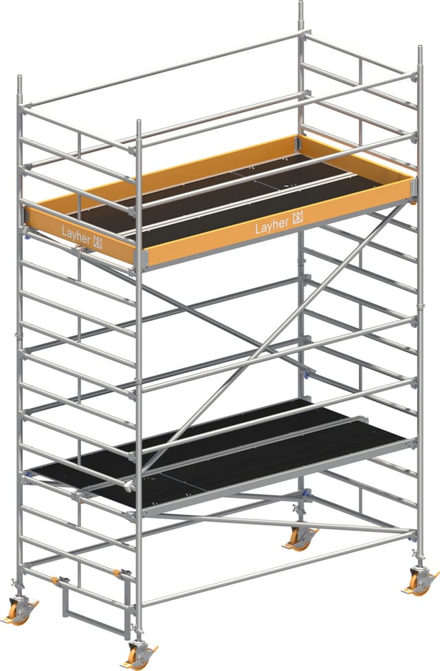 Layher Rollgerüst Uni Breit P2 5,20m Ah