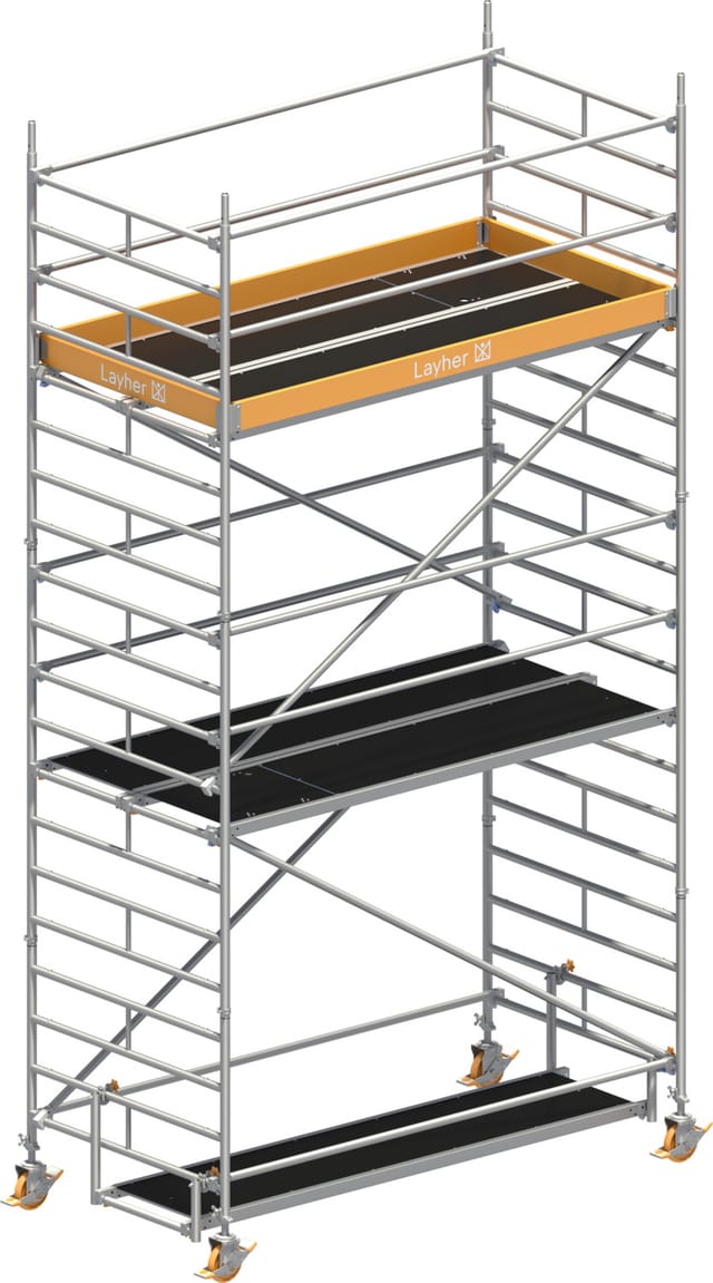 Layher Rollgerüst Uni Breit P2 6,20m Ah