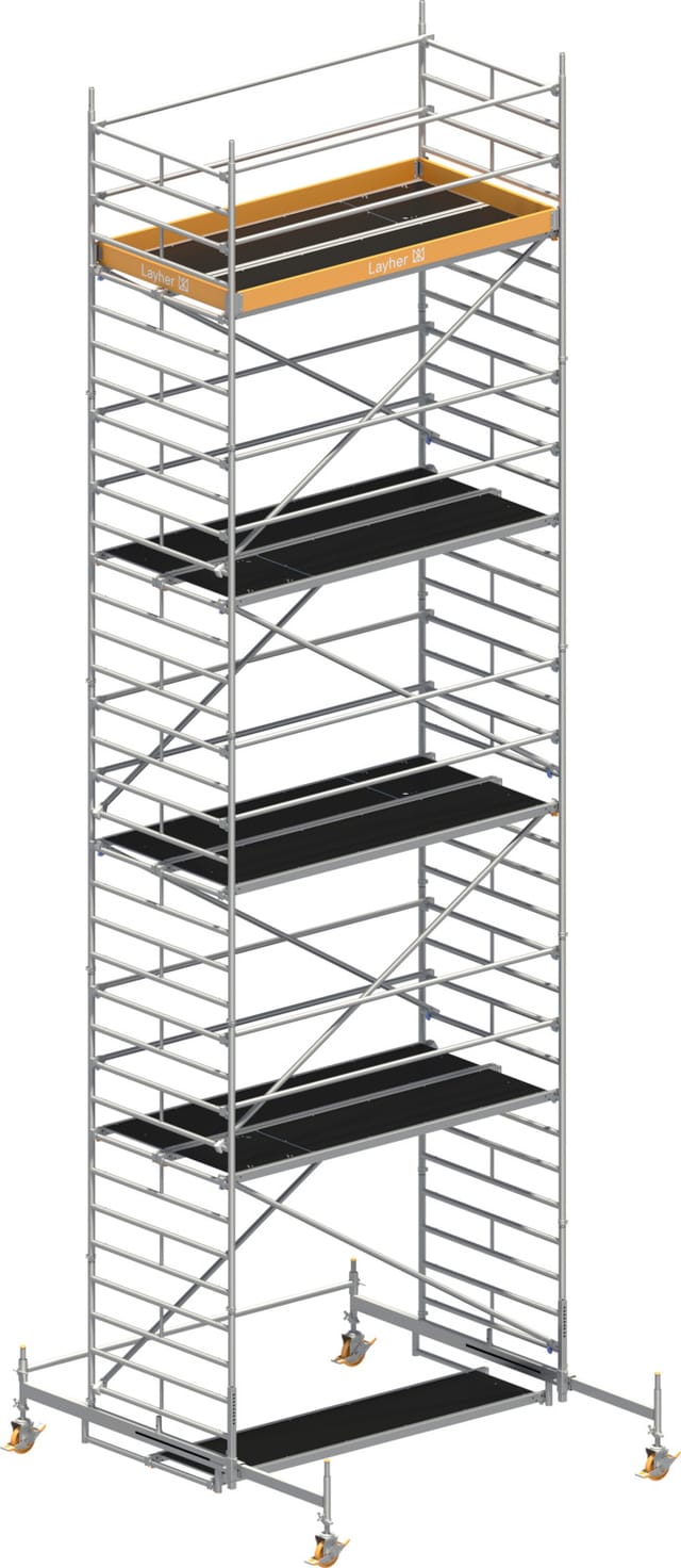 Layher Rollgerüst Uni Breit P2 10,38m Ah