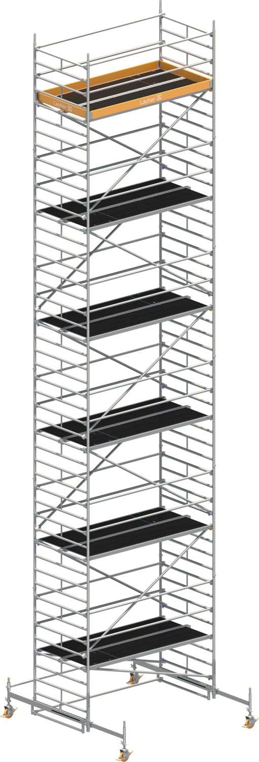Layher Rollgerüst Uni Breit P2 13,38m Ah