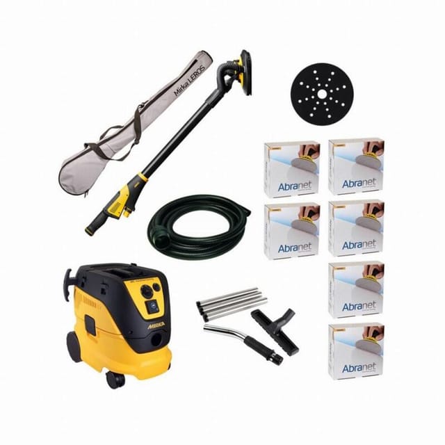 Leros Premium Pack – Leros 950cv – Mirka Mit Abdeckung – Zubehör – 150 Schleifmittel – Kit1803cdmfr