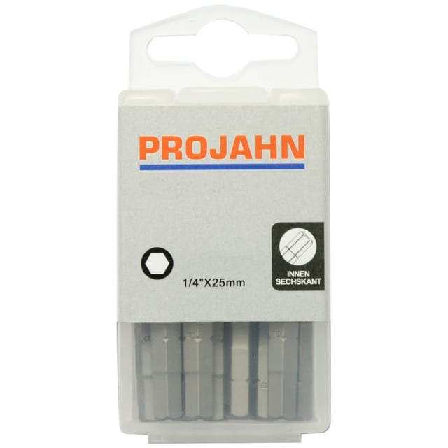 Projahn 1/4 Bit L25 Mm Innen-6kant 3 Mm 10er Pack