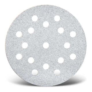 White Klett-schleifscheiben, 125 Mm, 17-loch, F. Exzenterschleifer, Normalkorund (50 Stk.) K120 - Menzer