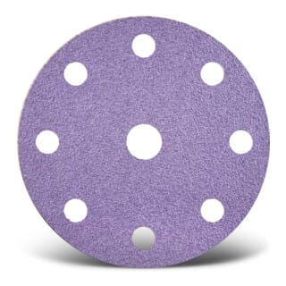 Menzer Purple Hd Klett-schleifscheiben, 150 Mm, 9-loch, F. Exzenterschleifer, Keramik-mix (50 Stk.) K400